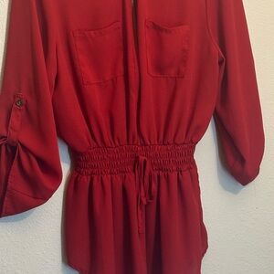 Rue21 Vibrant Red Top
